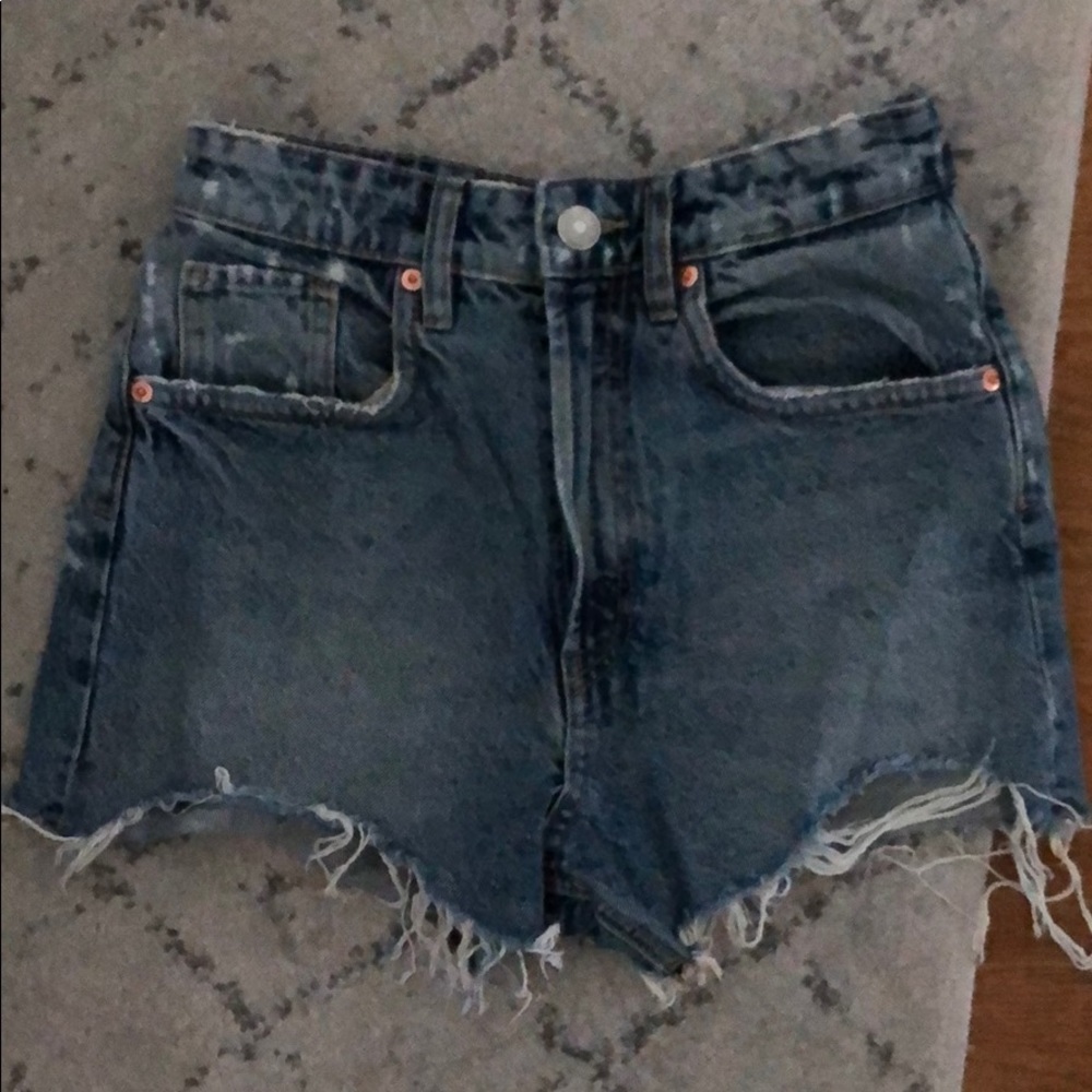 Zara High Wasted Denim Shorts